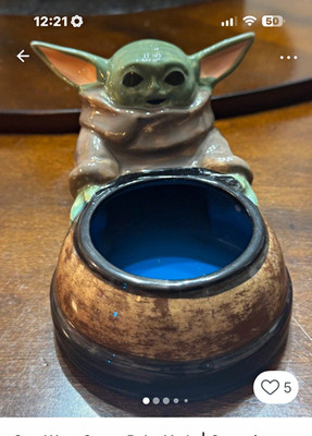 Joseph Enterprises Star Wars The Mandalorian Grogu Ceramic Candy Bowl Planter