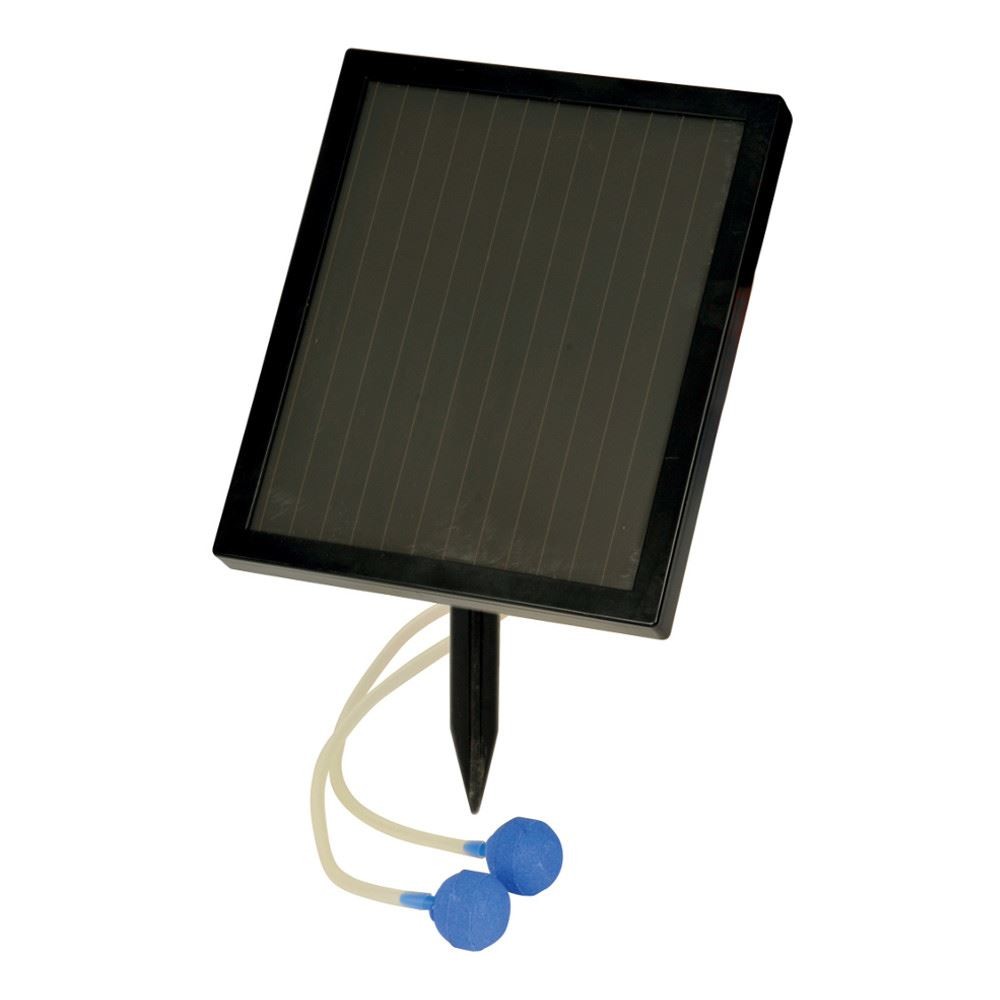 HOZELOCK SOLAR AIR POND PUMP AIRSTONES SOLAR POWERED PANEL OXYGEN WATER FISH KOI