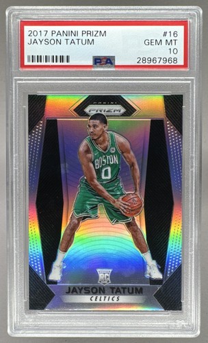 Jayson Tatum 2017 Panini Prizm #16 Silver Rookie RC PSA 10