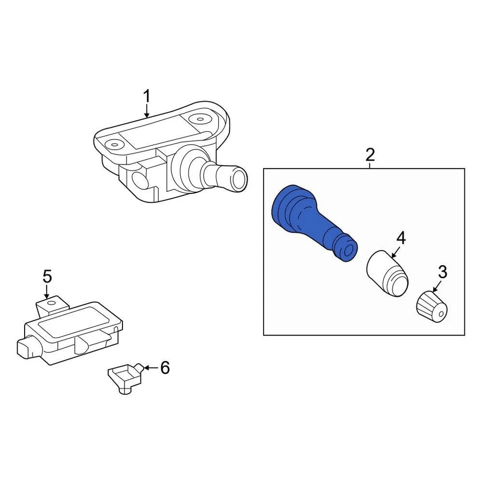 For Mercedes-Benz AMG GT 2017-2021 Mercedes-Benz 0004001000 Tire Valve Stem Foto 3 de 4