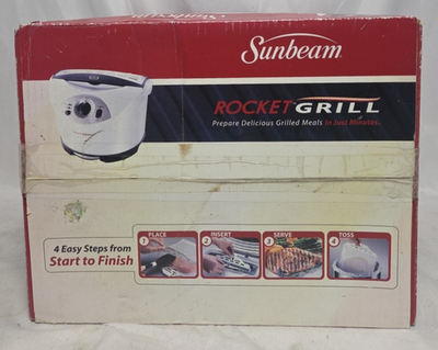 Sunbeam Rocket Grill Indoor with 24 Grilling Pouches RG24 NEW | eBay