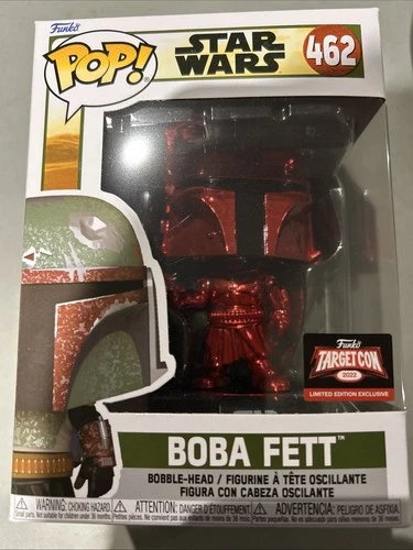 Funko Pop! Star Wars: #462 Boba Fett Red Target Con Exclusive