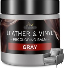 Leather Recoloring Balm and Leather Repair Kit for Furniture, Gray Leather Dye