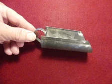 Antique Primitive Tin Kitchen Scoop – “Tea Cup” Handle – 3 ¾” Long