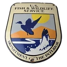 Vintage Fish Wildlife Sign - Agricultural Outdoor US Gas Pump Porcelain Sign