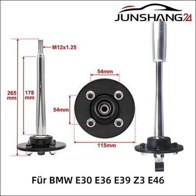 Für BMW E30 E36 E39 Z3 E46 Adjustable Short Shifter Gear Knob Schaltknauf Sliver