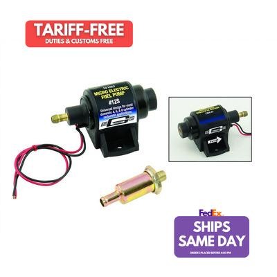 Mr Gasket 12S, One Black Plastic Universal Electric Fuel Pump 4-7Psi 35Gph Perfo - Picture 1 of 9