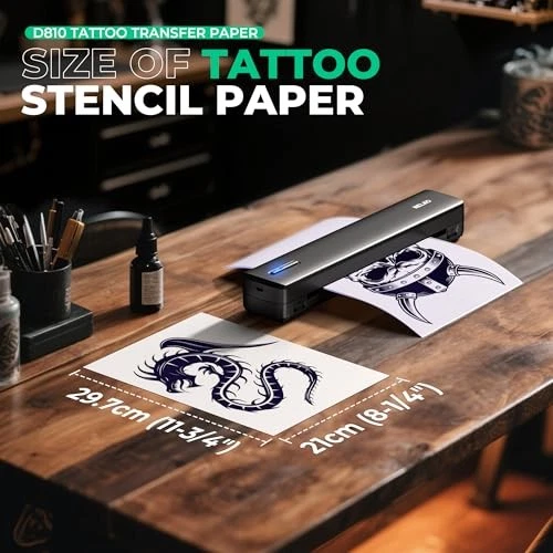 Tattoo Transfer Paper Sheets Tattoo Stencil Paper, Commercial & Personal 100 image 3