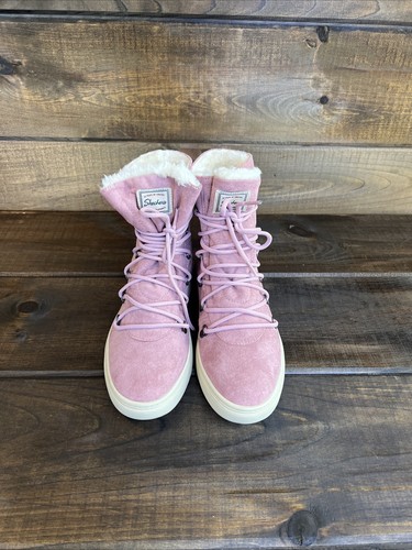 Botas de invierno Skechers Keepsneak Avalanche rosa forradas de piel sintética para mujer talla 9 - Imagen 2 de 15