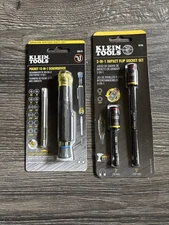 Klein Tools 13-in-1 Pocket Screwdriver 32611P & 32768 3-in-1 Impact Socket Set