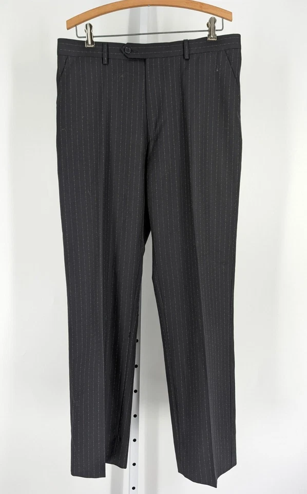 Terno Paul Smith Vintage Londres Preto Vermelho Listrado 2 Peças 42 Itália Mod Dandy  - Imagem 2 de 4