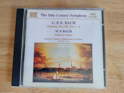 Salzburg Chamber Philharmonic Orchestra Music CD - Bach: Sinfonias, Wq. 183, 1-4