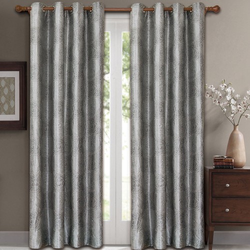 Par de paneles de cortina de ventana con ojal jacquard Lexington (juego de 2) - Imagen 3 de 6