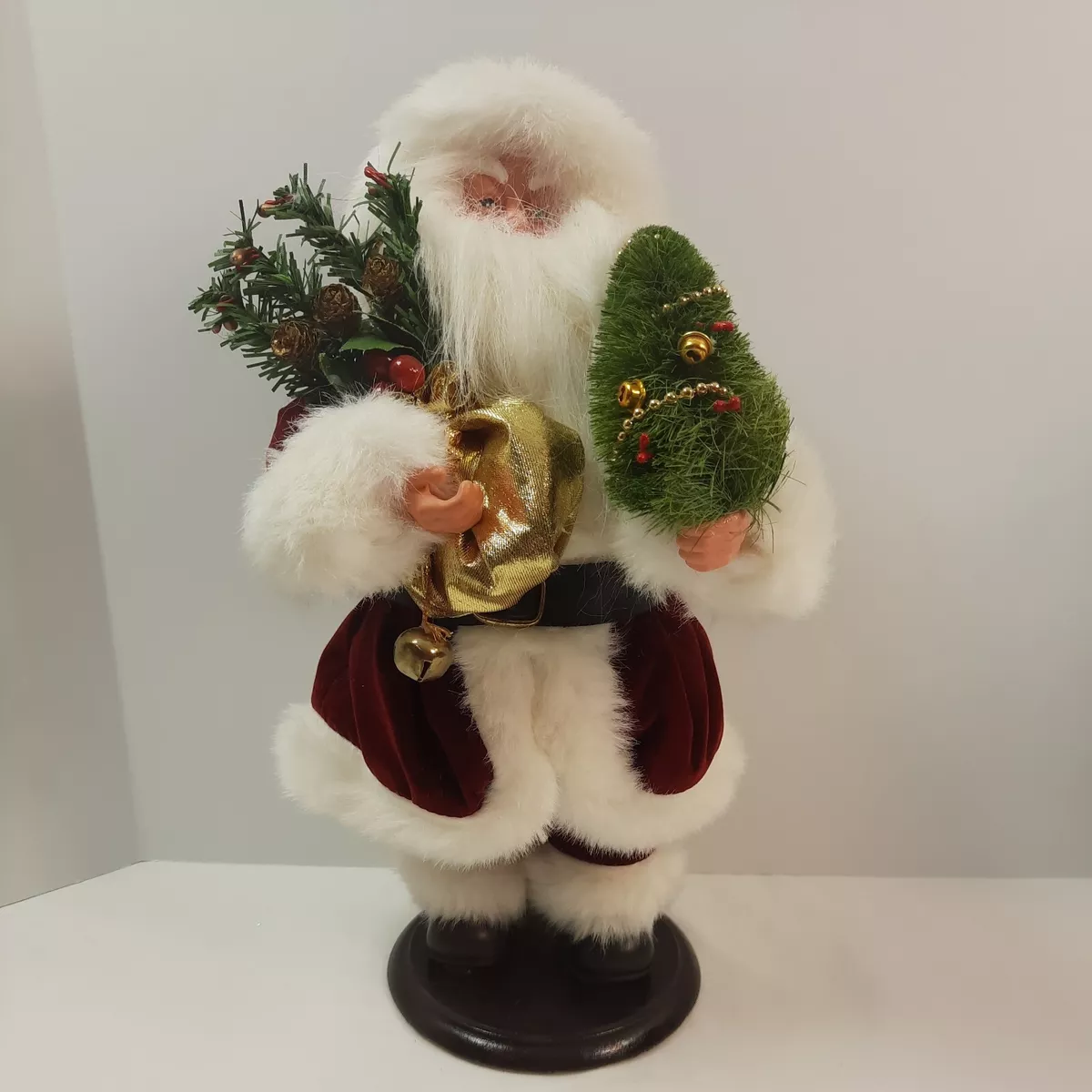 Vtg Santa Claus 12” Christmas Figure Free Standing Holiday Decor ...