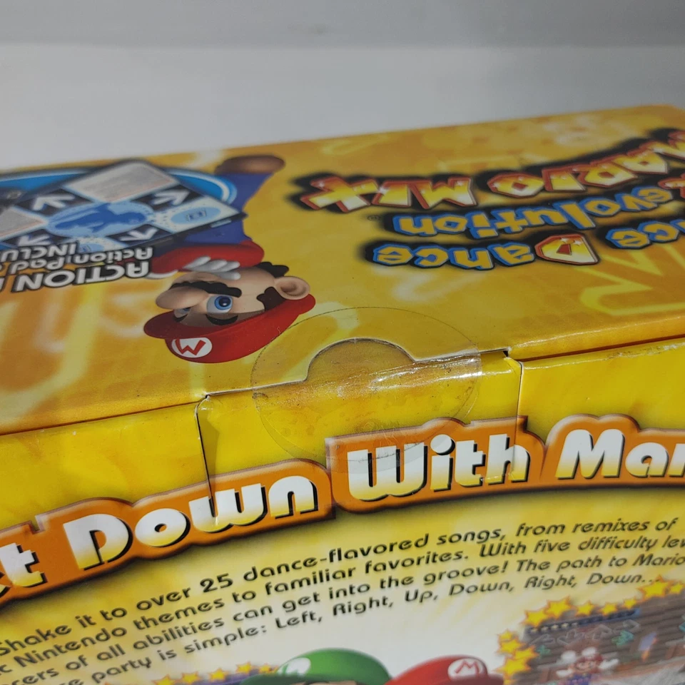 Gamecube Dance Dance Revolution Mario Mix NFR w Box + GC Game Disc - Sealed - Image 3 of 3