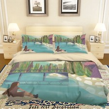 3D Girl Painting Kids Quilt Cover Set Duvet Cover Bedding Pillowcases