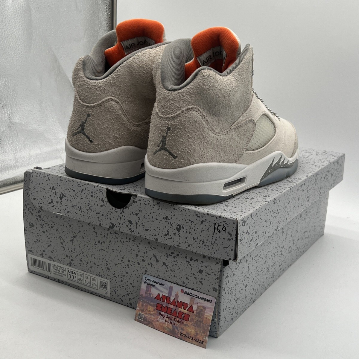 Size 11.5 - Air Jordan 5 Retro SE Craft Orange White Grey