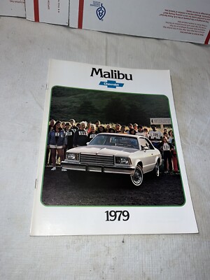 1979 CHEVROLET MALIBU DEALER SALES BROCHURE AUTO GAS OIL ADVERTISING OEM CHEVY