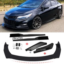 Front Bumper Lip Spoiler Splitter Body Kit 29" Side Skirts For Chevy Cruze 10-19