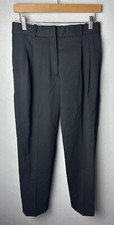 NWT Aritzia Babaton Vogue Pants Size 2 Short Black Plated Wool 168