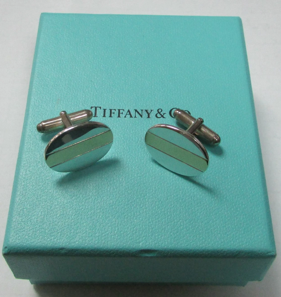 Tiffany & Co. Sterling Silver Gold Cufflinks for Men for sale | eBay