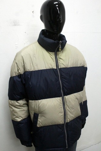 Tom Tailor Giubbotto Taglia XL Uomo Giacca Invernale Blu Beige Double Face - Imagen 7 de 16