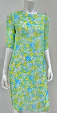 Dolce & Gabbana Roses floral Green Dress Kaftan Sheer D&G Size IT40 S💚💛🩵