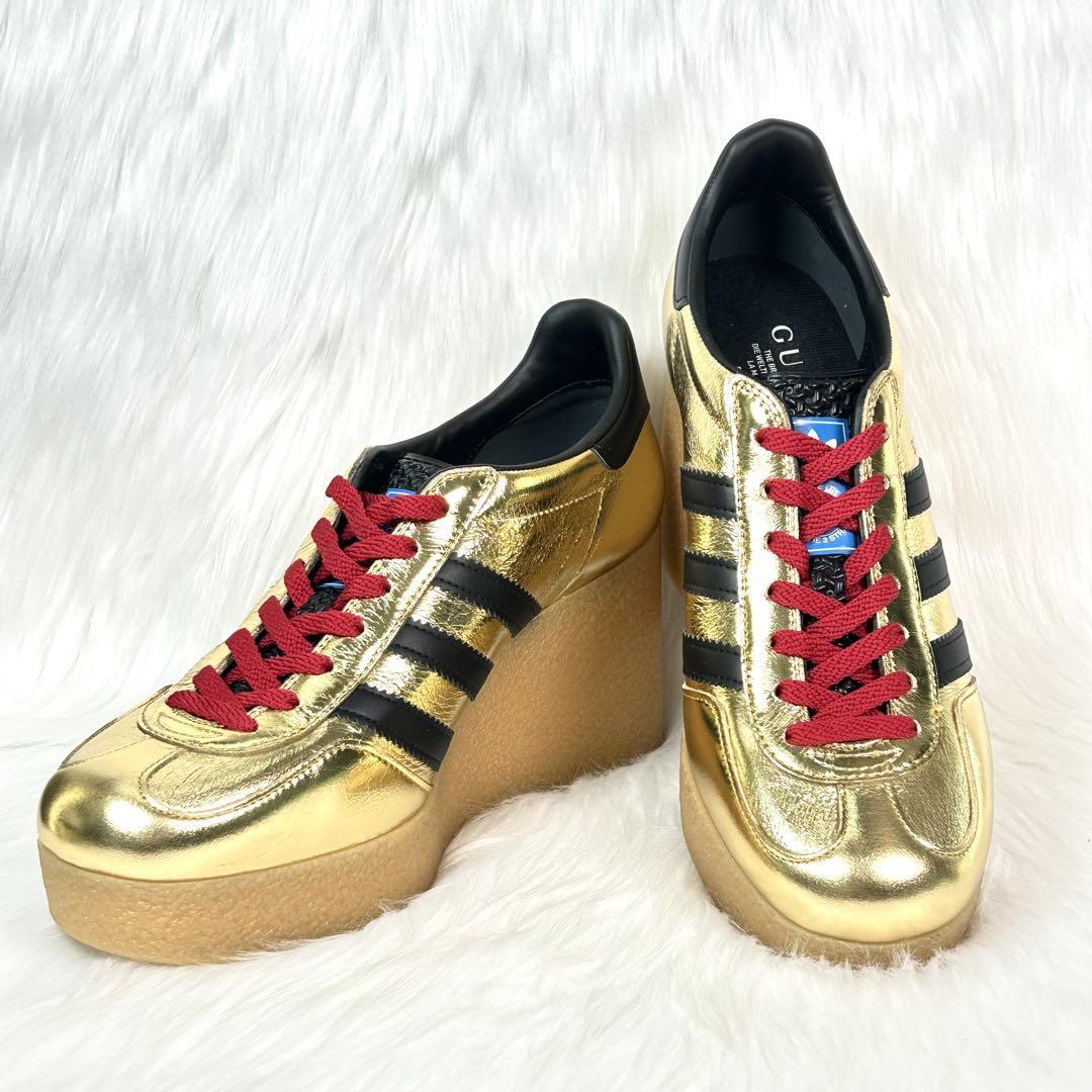 Gucci Adidas Collaboration Gazelle Gold US 10.5 | eBay