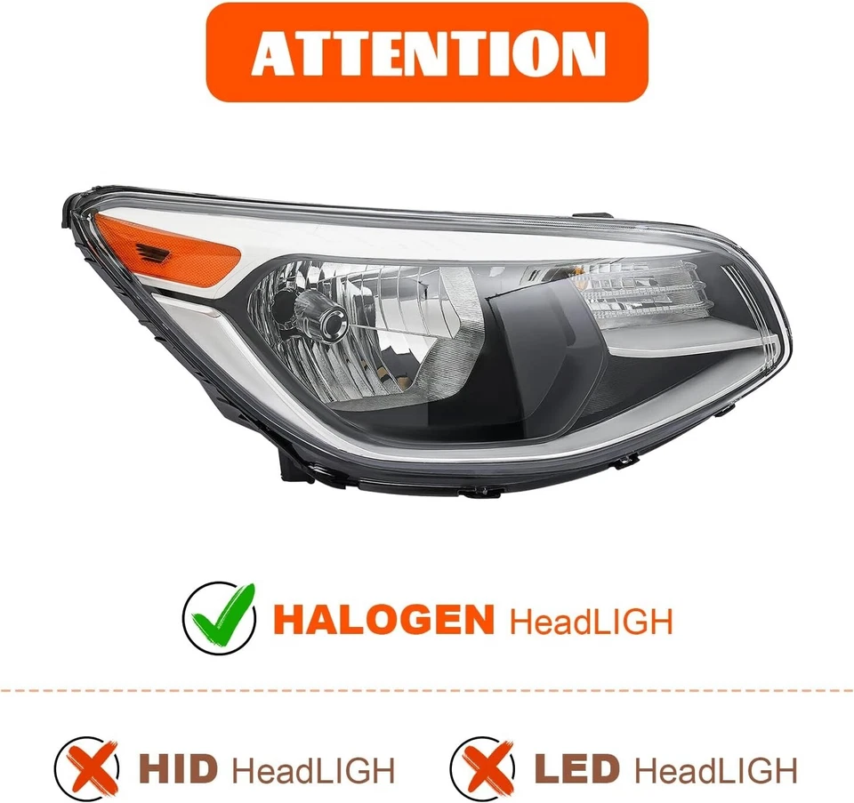 Faro halógeno lado derecho del pasajero para Kia Soul 2014-2019 Foto 3 de 4