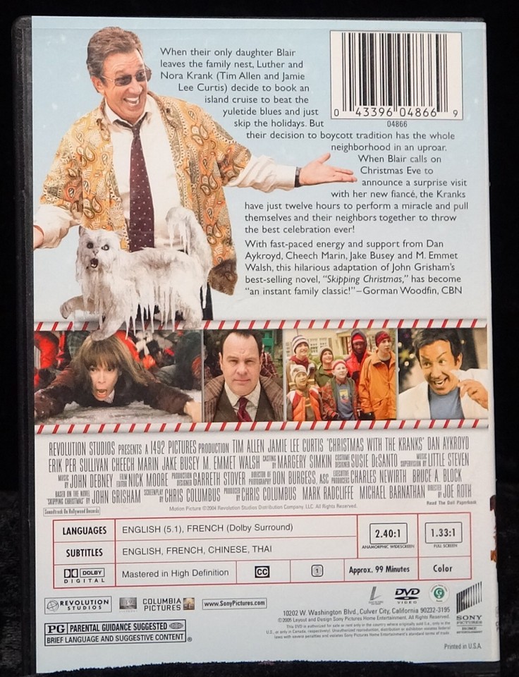 Christmas with the Kranks 📀 Tim Allen Jamie Lee Curtis Dan Aykroyd