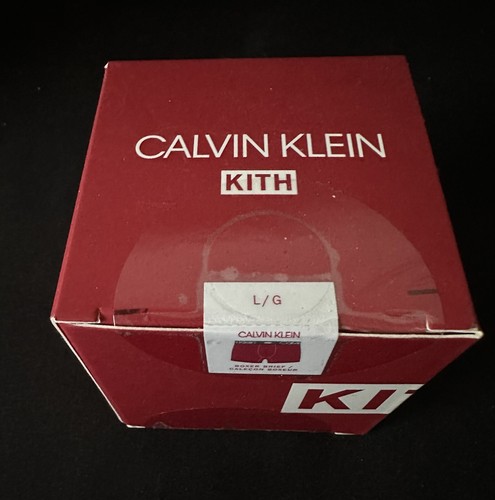Calvin Klein x Kith Stretch Boxer Brief Red Grey Mens Size Large New Rare - 第 1/1 張圖片