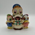 Vtg Disney-esque Duck & Nephews Salt & Pepper & Mustard Pot/Condiment - Japan