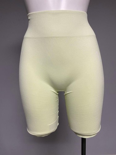 Ex GymShark Ladies Green/Lime Flex Elastic Waist Cycling Shorts Size Medium - Picture 3 of 10