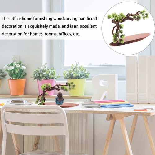 3 Pack Wood Crafts Office Wooden Adornment Desktop Ornament - Picture 7 of 12