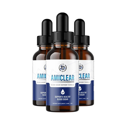 (3-Pack) Amiclear Drops, Amiclear Drops Supports Healthy Blood Sugar Formula