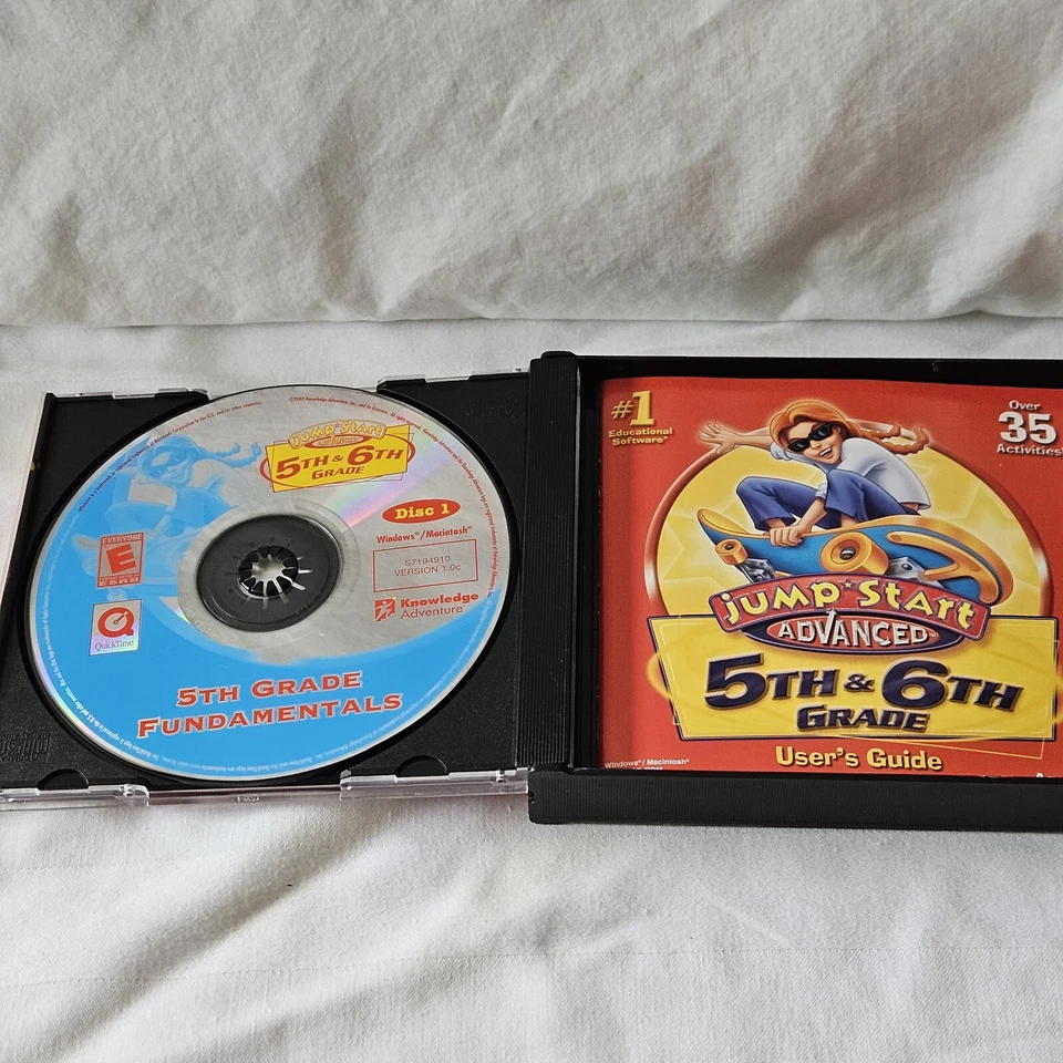 4th 5th Grade 3 CD Math Science Language Kids Education Jump Start Advanced PC - Image 2 of 4