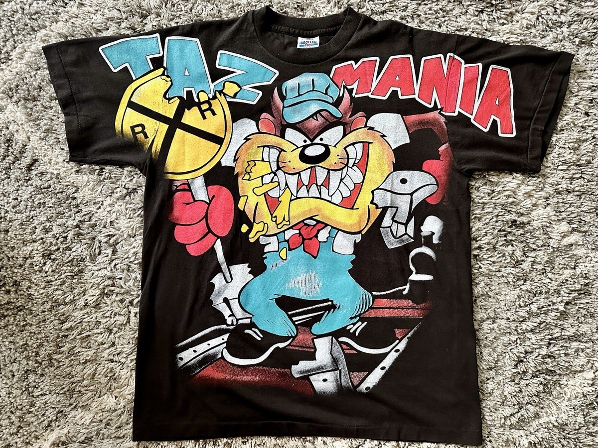 Vintage Taz Shirt Adult sz XL Railroad front and back Looney Vintage Taz Shirt Adult sz XL Railroad front and back Looney