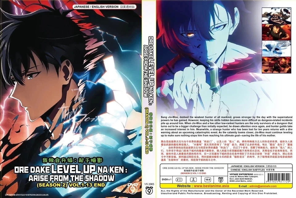 DVD Ore Dake Level Up Na Ken S2 Vol.1–13 End | Custom DVD | JP Audio EN/CH Subs - Image 2 of 4