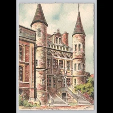 Vintage Postcard Troyes France 1955 Posted Historic Scenic View Collectible