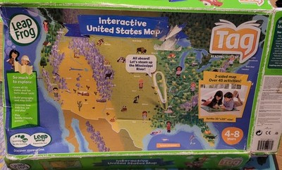 LeapFrog Tag Interactive United States Map Reading System Ages 4-8
