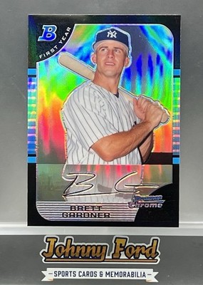 Brett Gardner 2005 Bowman Draft Picks & Prospects Refractor 1st #BDP85 Yankees