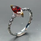 Jewellery Natural Garnet Ring 925 Sterling Silver Size 7.25 /R474134
