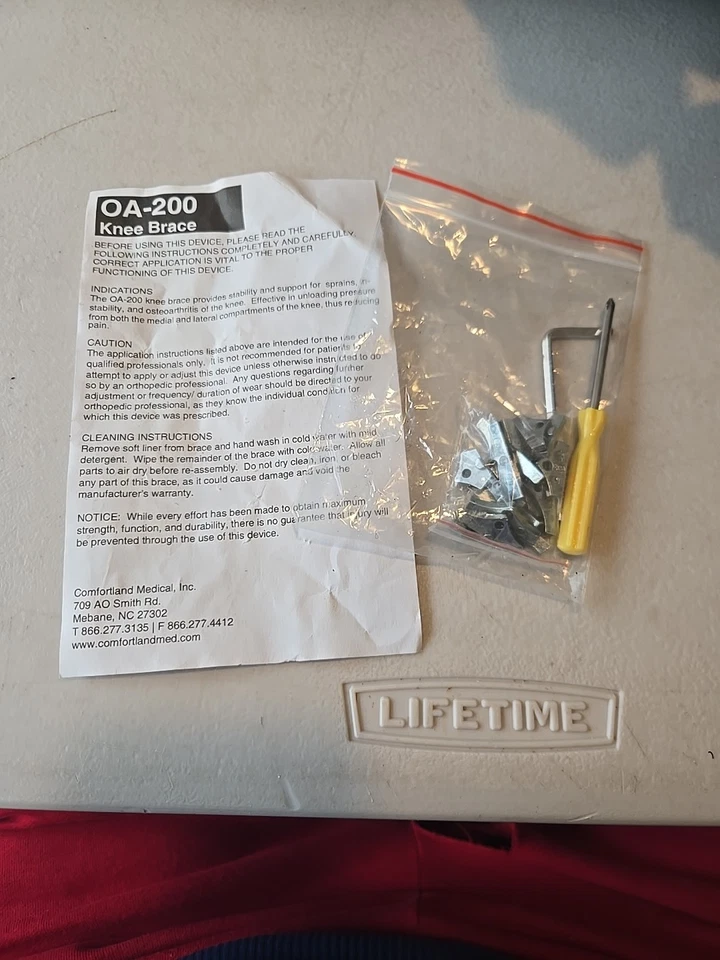 Comfortland Knee Brace Right knee model OA-200-R Adjustable Hinge - Image 3 of 3