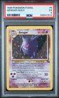 1999 POKEMON FOSSIL #5 GENGAR-HOLO PSA 5