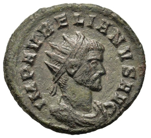 Römische Bronze Antoninianus - Mediolanum 271 n. Chr. - Aurelianisch - Jupiter - Bild 2 von 4