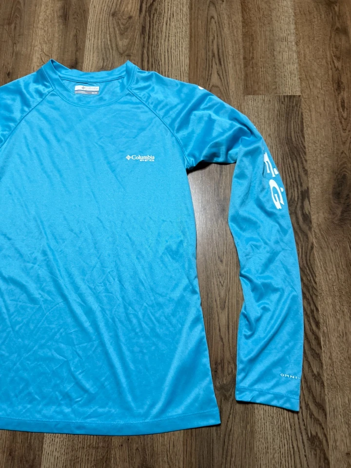 Columbia Shirt, Men's Size XS, Blue, Long Sleeve, Crew Neck, PFG - Image 4 of 4
