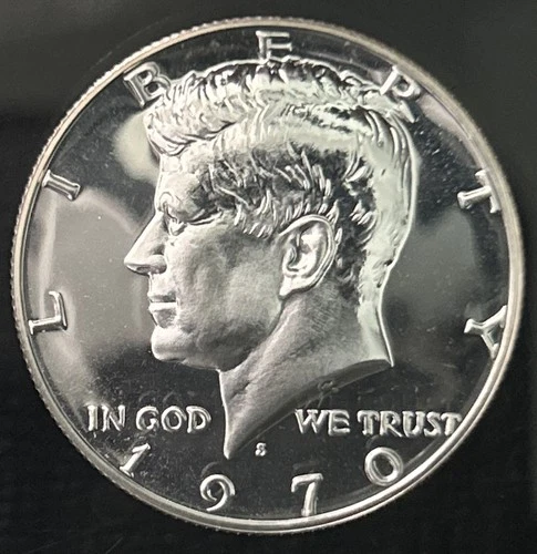 1970-S Kennedy Half Dollar Direct From Proof Set - 40% Silver!