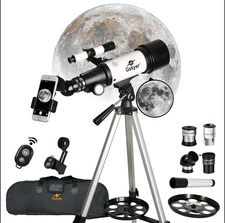 Gskyer AZ70400 400mm Astronomical Refracting Telescope 70mm Aperture AZ Mount