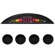 Einparkhilfe 4 Sensoren Schwarz zum nachrüsten parkhilfe rückfahrwarner PDC 3-21