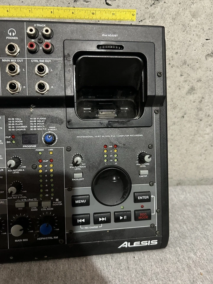 ALESIS i MultiMix 8 USB Analog Mixer USB Audio Interface AS IS Untested - Image 2 of 4